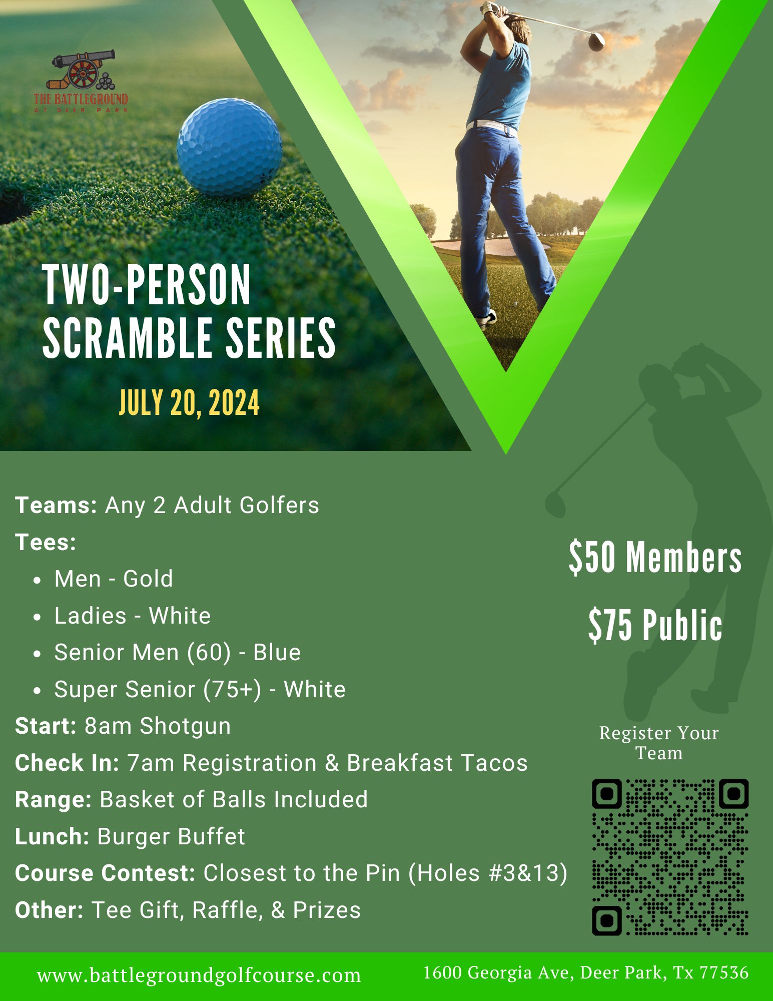 July Two Person Scramble Series 2024