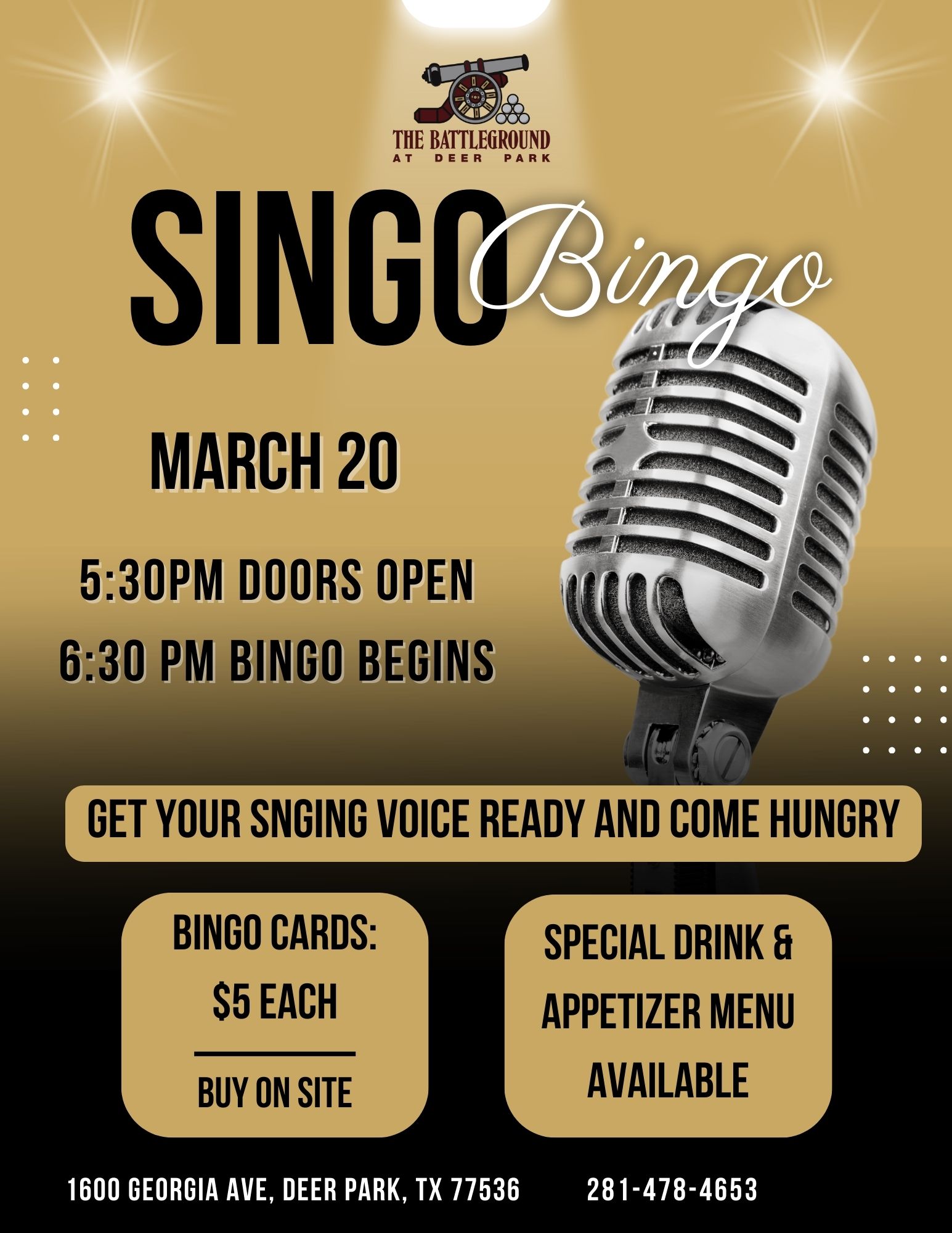 singo bingo event